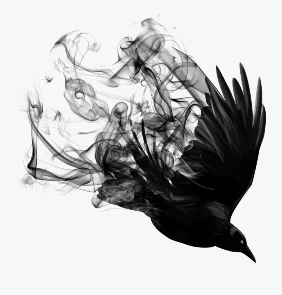 #blackbird #black #bird #smoke - After Dark Png Picsart, Transparent Clipart