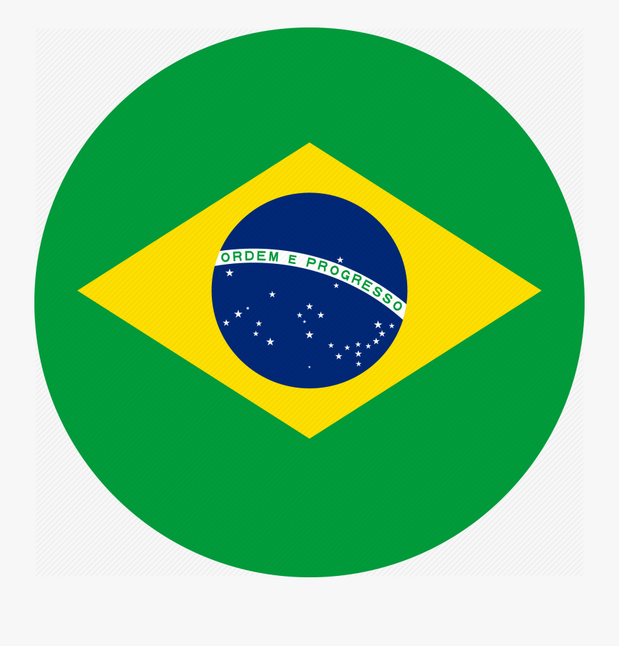 Clip Art Br Icon - Brazil Flag, Transparent Clipart