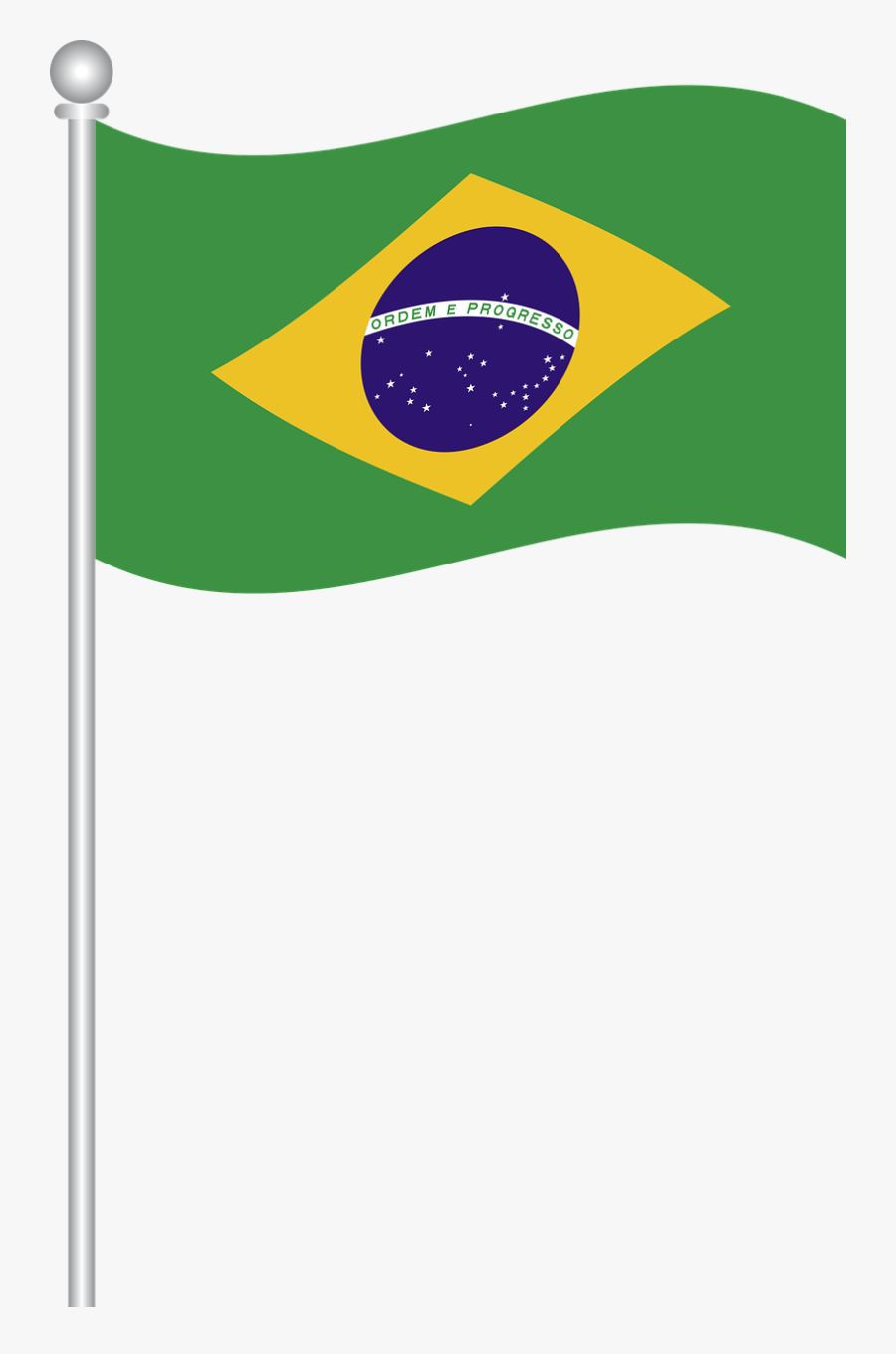 Flag Of Brazil World Flags Flags Of World Free Picture - Bandeira Do Brasil Em Vetor, Transparent Clipart