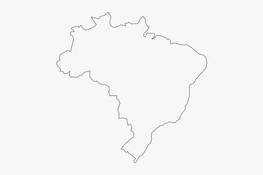 Brazilian Map - Map, Transparent Clipart