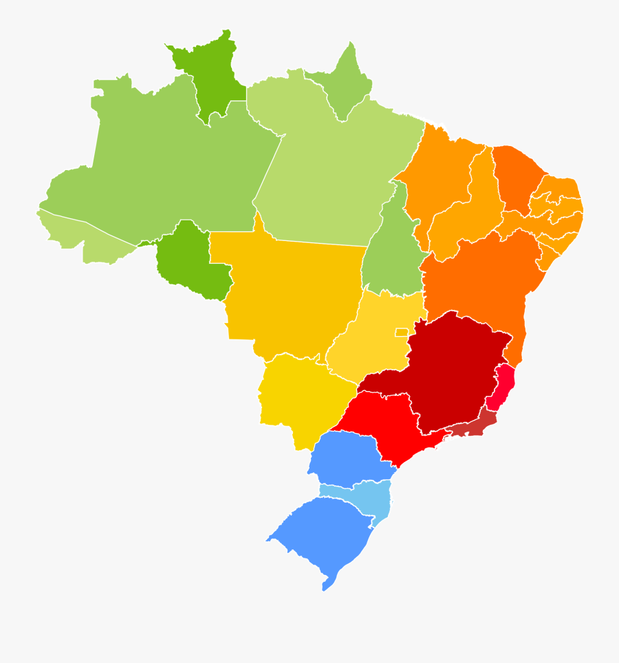 Mapa Do Brasil Svg, Transparent Clipart