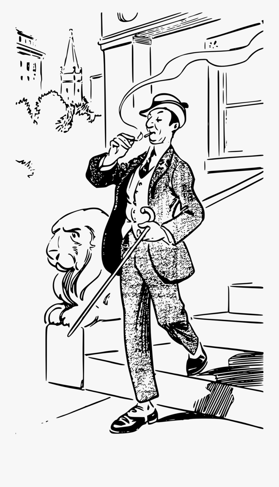 Man Smoking - Smoking, Transparent Clipart