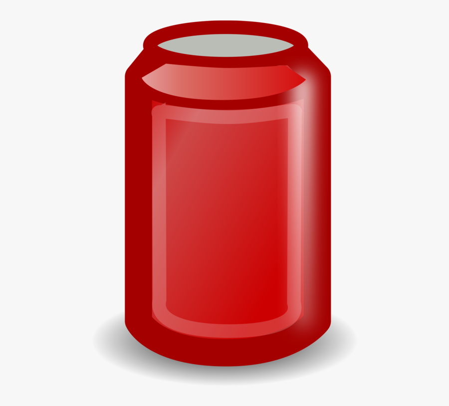 Cylinder,red,drink - Kaleng Kartun Png, Transparent Clipart