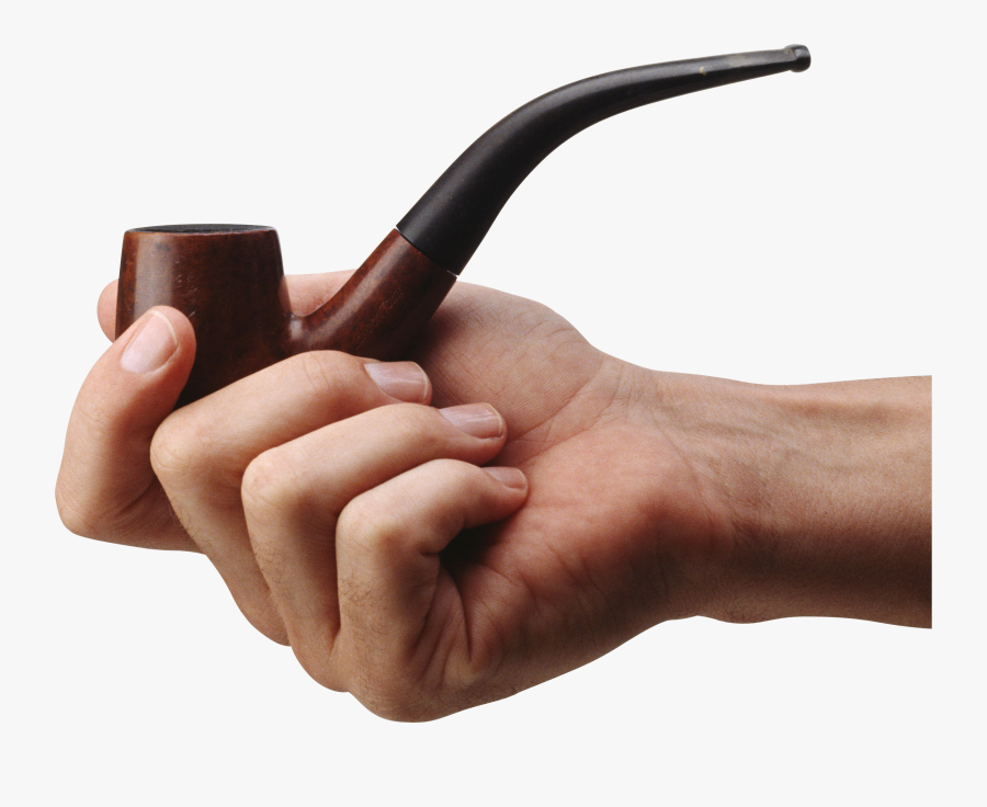 Smoking Pipe In Hand Png Image - Hand Holding Smoking Pipe, Transparent Clipart