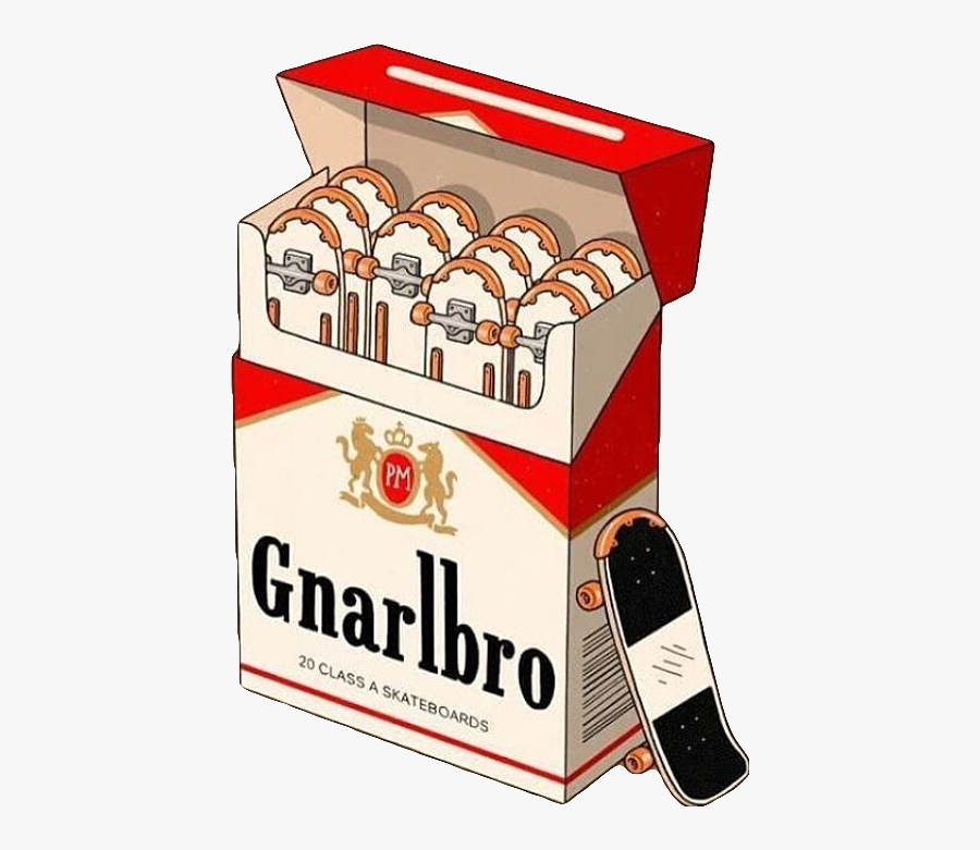 #gnarly #cigarettes #marlboro #skate #freetoedit - Cigarettes And Skateboarding, Transparent Clipart