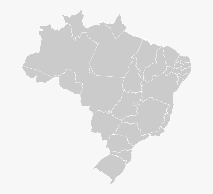 Map,black And White,brazil - Mapa Brasil Svg, Transparent Clipart