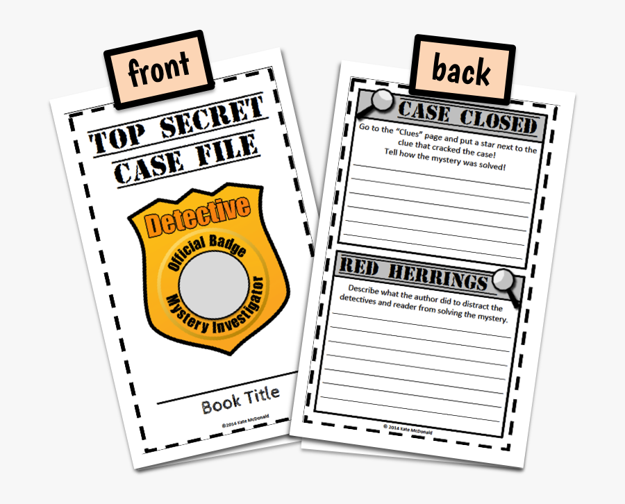 Mystery Graphic Organizer - Top Secret, Transparent Clipart