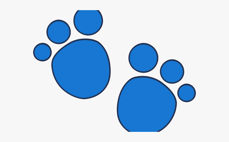 Transparent Clue Clipart - Blues Clues Paw Print, Transparent Clipart