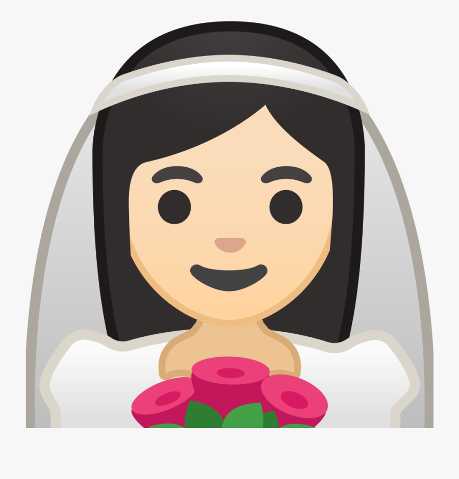 Transparent Bride Veil Clipart - Bride Emoji Png, Transparent Clipart