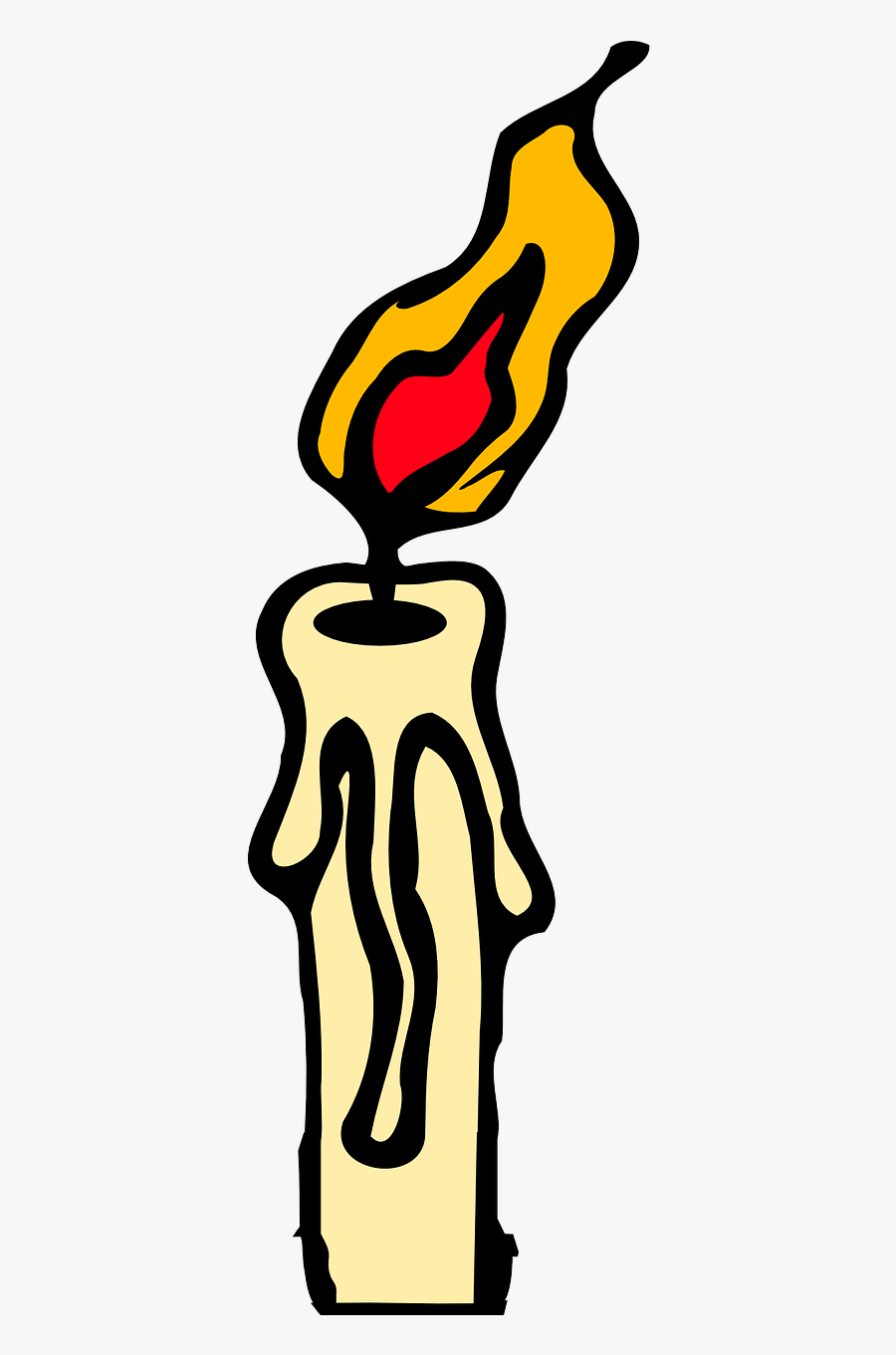 Candle Burning Clipart - Candle Clip Art, Transparent Clipart