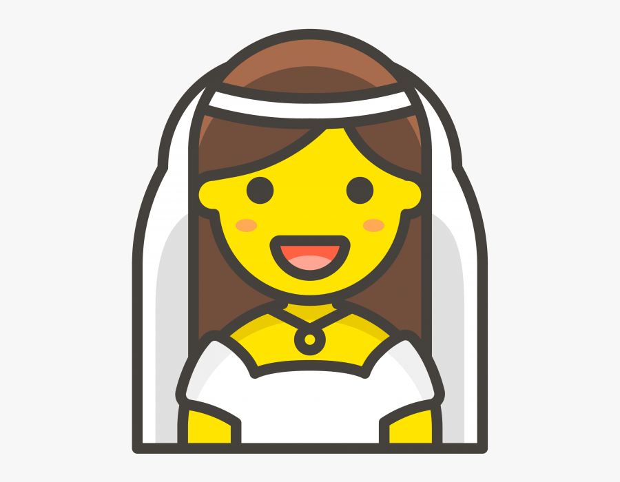 Bride With Veil Emoji - Emoji Familia, Transparent Clipart