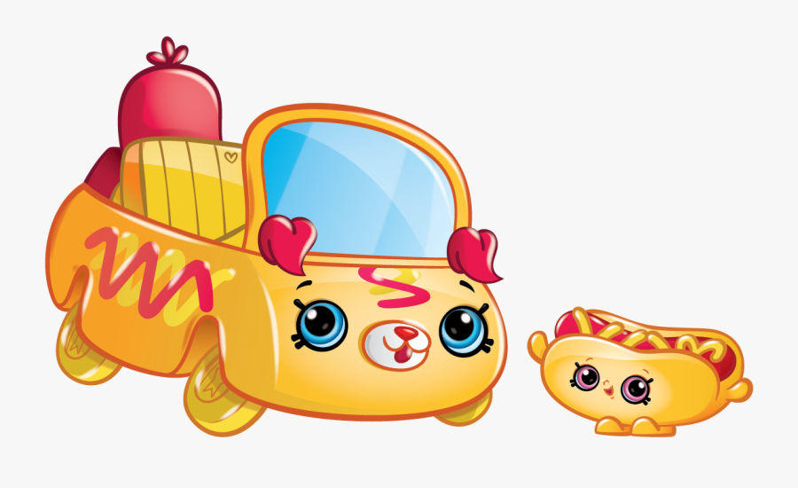Shopkins Cutie Cars Hot Dog Hot Rod, Transparent Clipart