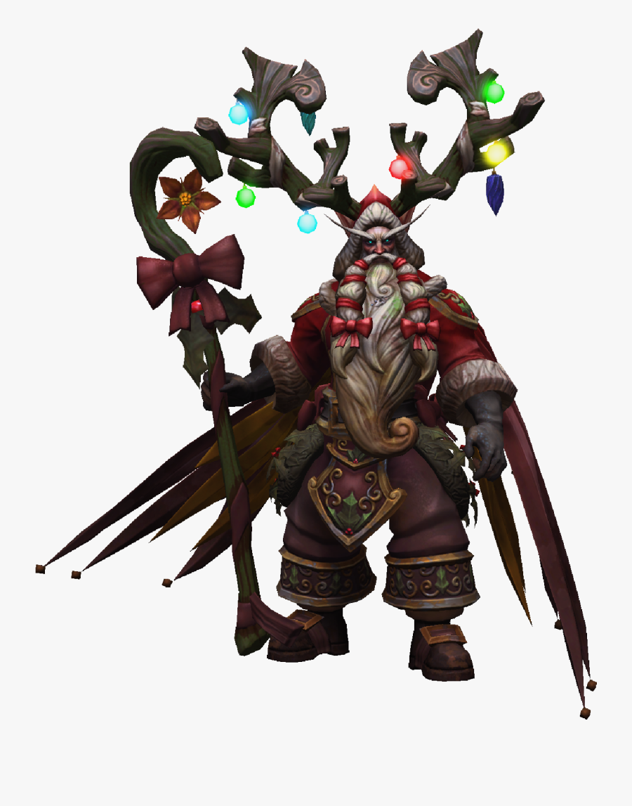 Malfurion Winter Veil Greatfather Naughty Skin - Character Brown Dust, Transparent Clipart