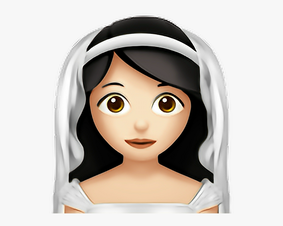 ❁ Bride With Veil Emoji 👰🏻 - Emoji Bride, Transparent Clipart