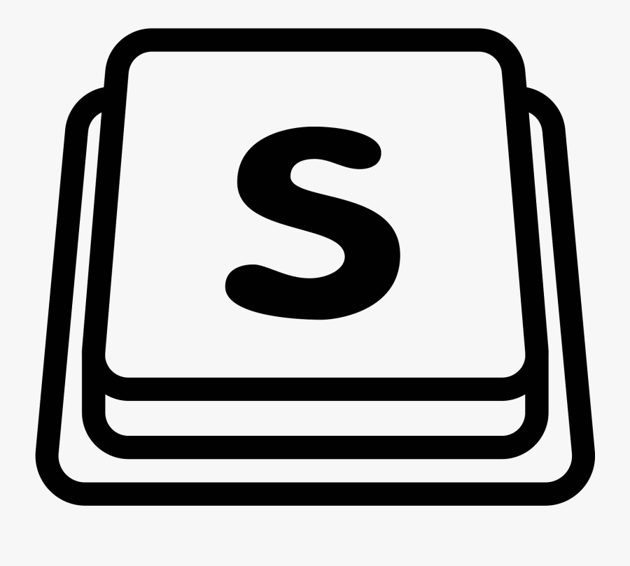 Collection Of Free Book Svg Shape Vector - Sublime Text White Icon, Transparent Clipart