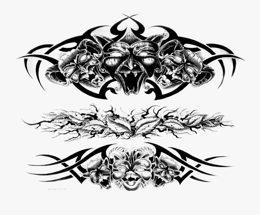 Transparent Punk Clipart - Tattoo Template No Background, Transparent Clipart