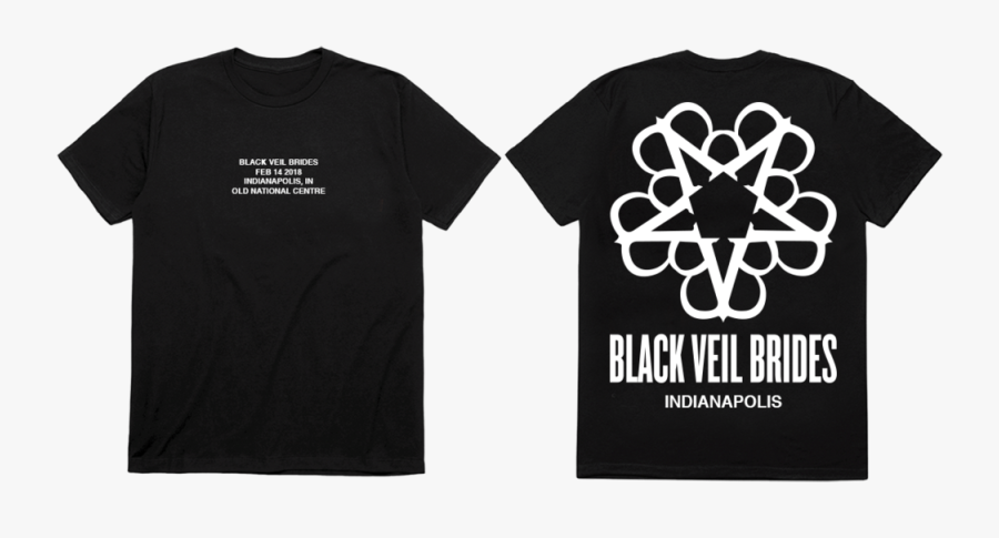 Bvb Tour Tee - Black Veil Brides Logo Star, Transparent Clipart