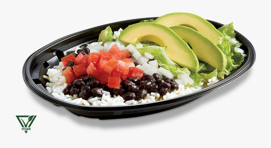 Transparent Frijoles Png - Del Taco Avocado Veggie Bowl, Transparent Clipart