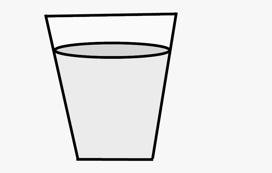 Milk Clipart Glass Tumbler - Line Art, Transparent Clipart