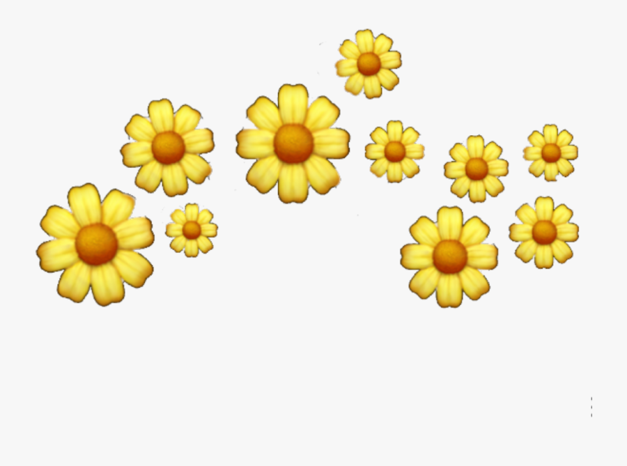 Popular And Trending Flowers Background Tumblr Stickers - Sunflower Flower Crown Png, Transparent Clipart