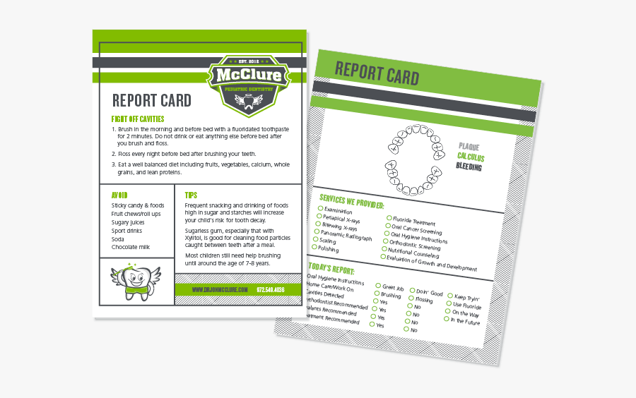 Essay Clipart Report Card - Dental Hygiene Report Card For Patients, Transparent Clipart
