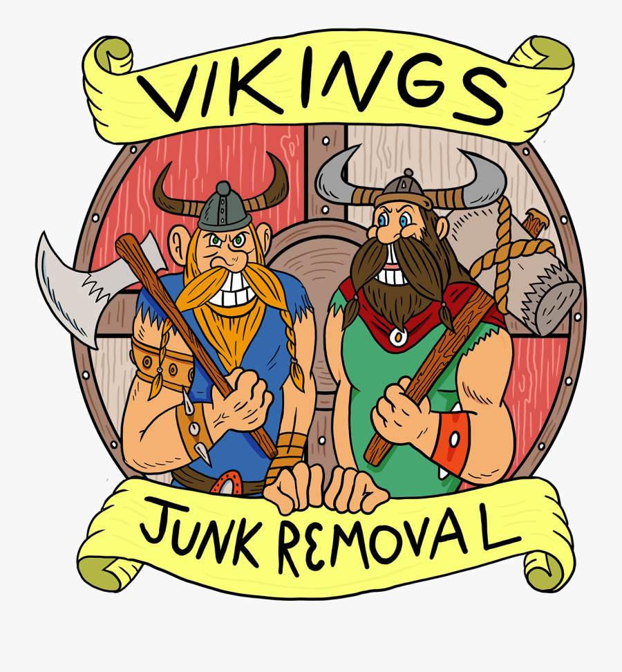 Vikings Junk Removal - Cartoon, Transparent Clipart