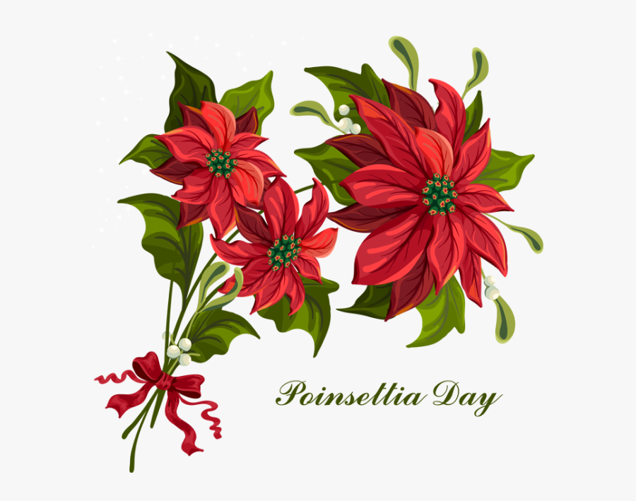 Transparent Christmas Flower Clipart, Transparent Clipart