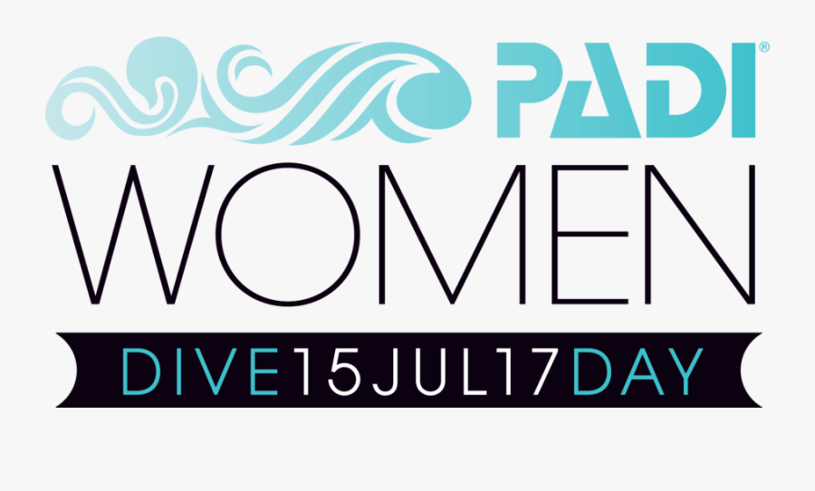 Download Padi Women"s Dive Day 2018 Logo Clipart Woman - Padi Women's Day Logo, Transparent Clipart