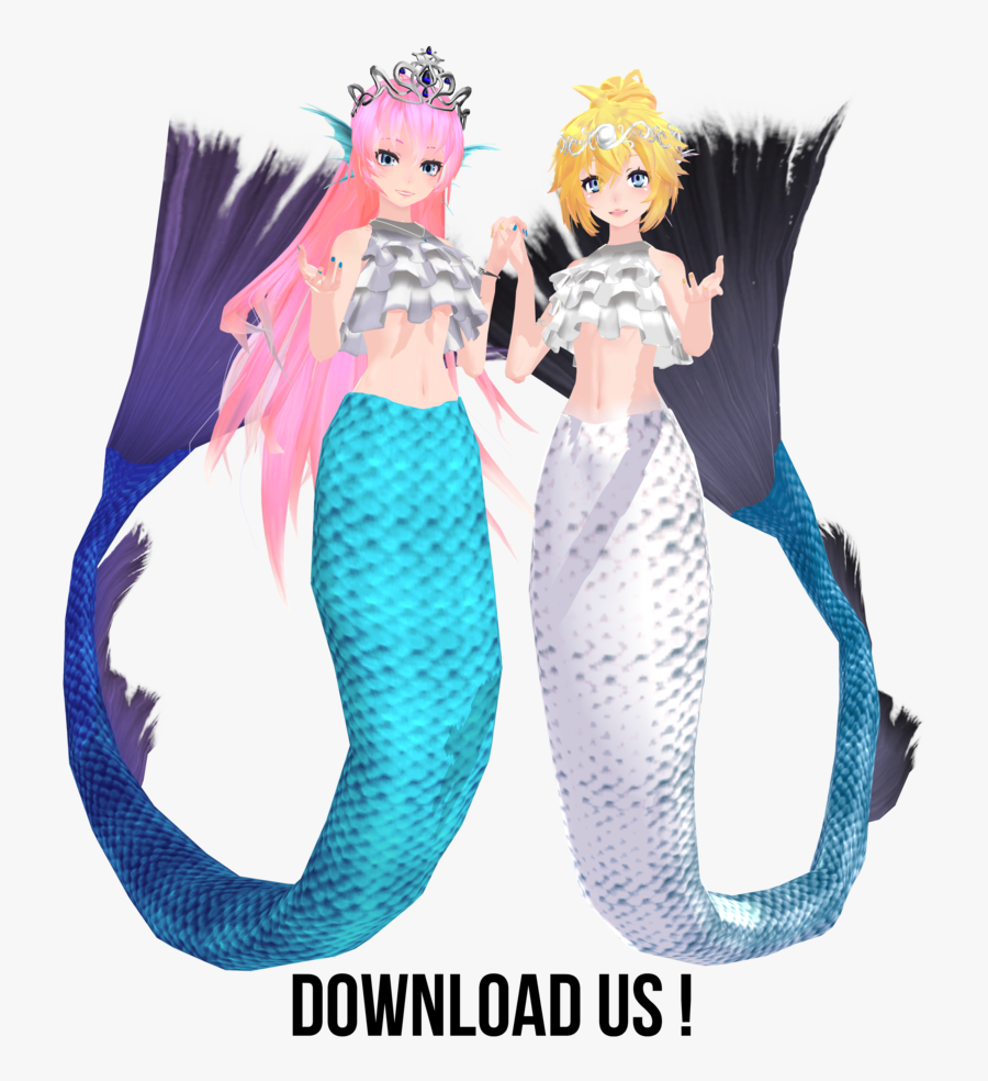 Collab Tda Sirens Download By Rukameguri On Ⓒ - Mmd Model Dl Mermaid, Transparent Clipart
