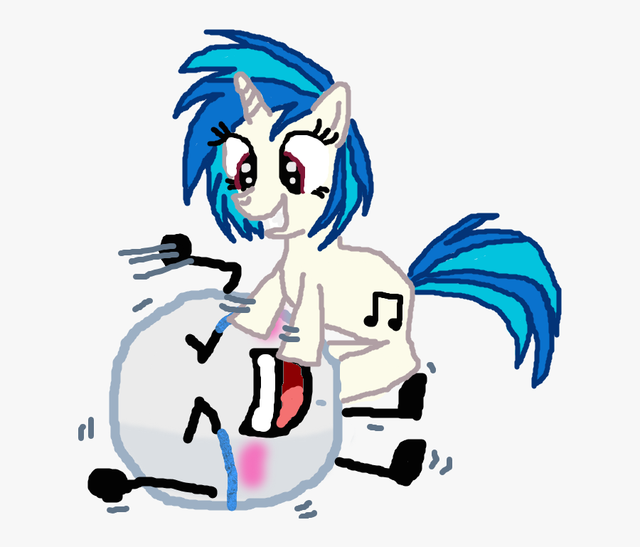 Vinyl Scratch Tickle Snowball By Thedrksiren - Cartoon, Transparent Clipart