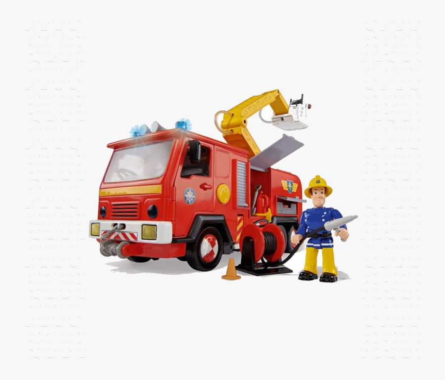 Fire Station Firefighter Engine Toy Siren Fireman Transparent - Firefighter Fire Truck Png, Transparent Clipart