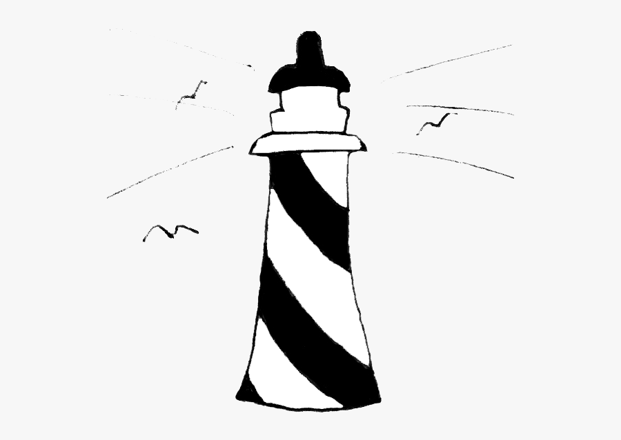Line Art Drawing Silhouette Clip Art - Lighthouse, Transparent Clipart