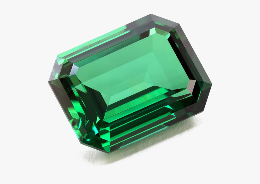 Emerald Cut Emerald Stone, Transparent Clipart