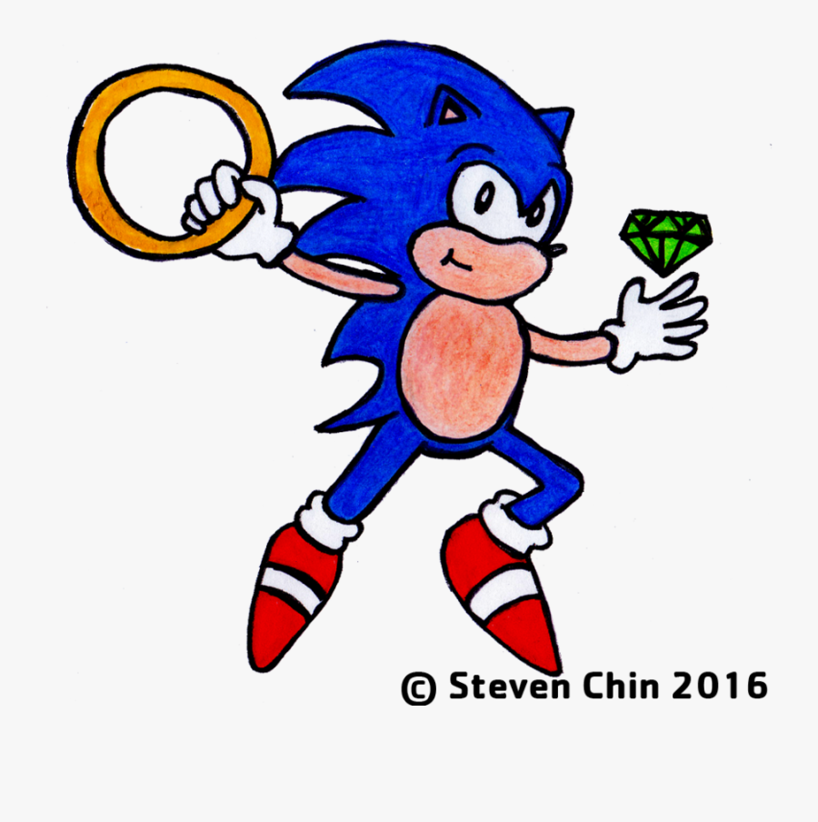 Sonic The Hedgehog Chaos Emerald And By - Chaos Emeralds, Transparent Clipart