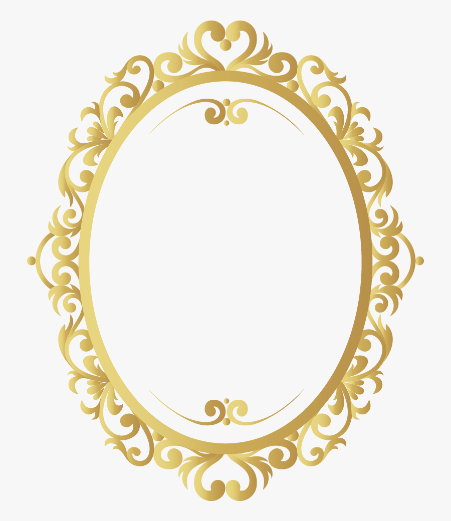 Vector Vintage Frame Gold Pattern Border - Gold Vintage Frame Png, Transparent Clipart