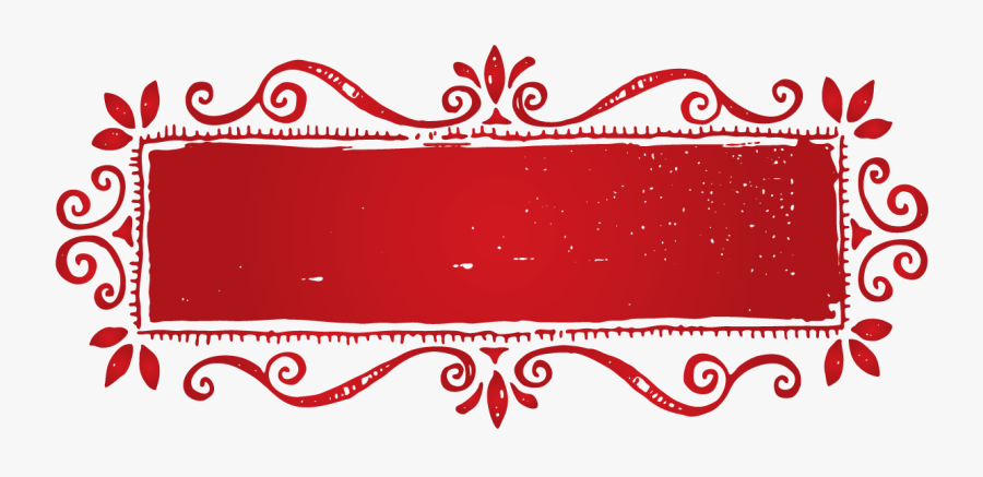 Vintage Frames Template Png Clipart , Png Download - Red Vintage Frame Png, Transparent Clipart