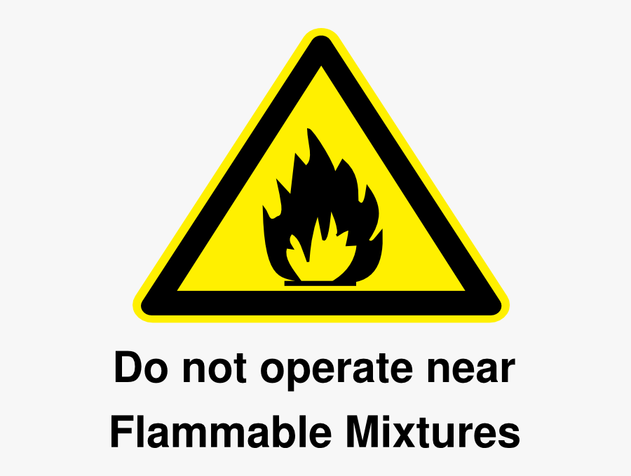 Flammable Sign, Transparent Clipart