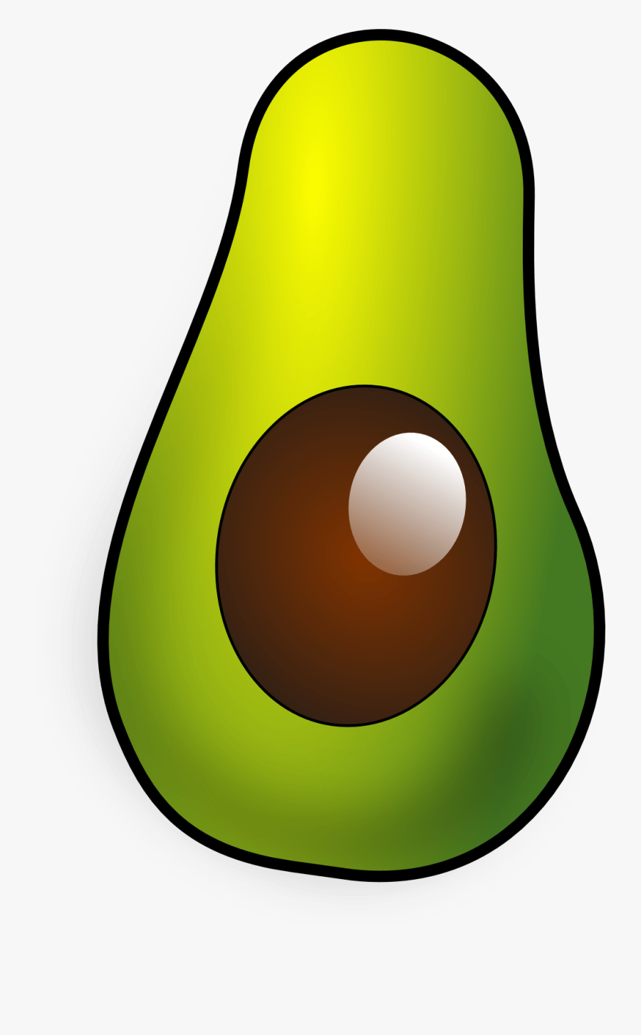 Palta Avocado 2 999px - Avocado Public Domain Cartoon, Transparent Clipart