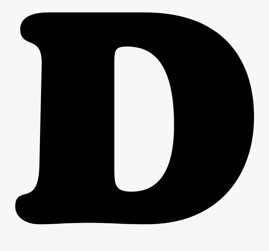 Letter D Png - Molde Da Letra D, Transparent Clipart