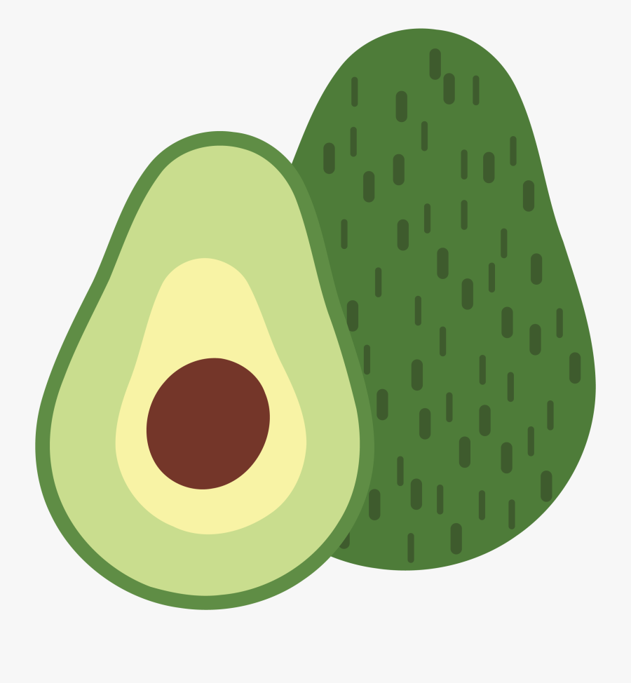 Clip Art Illustration Png For - Cartoon Aesthetic Avocado Png, Transparent Clipart