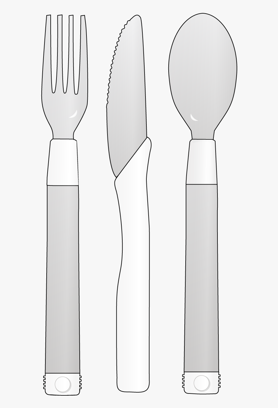 Fourchette Cuillère Complète Slow Control Blanche - Fork, Transparent Clipart