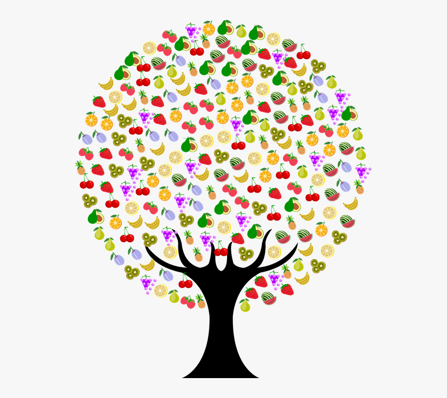 Tree Full Of Fruit Clipart, Transparent Clipart