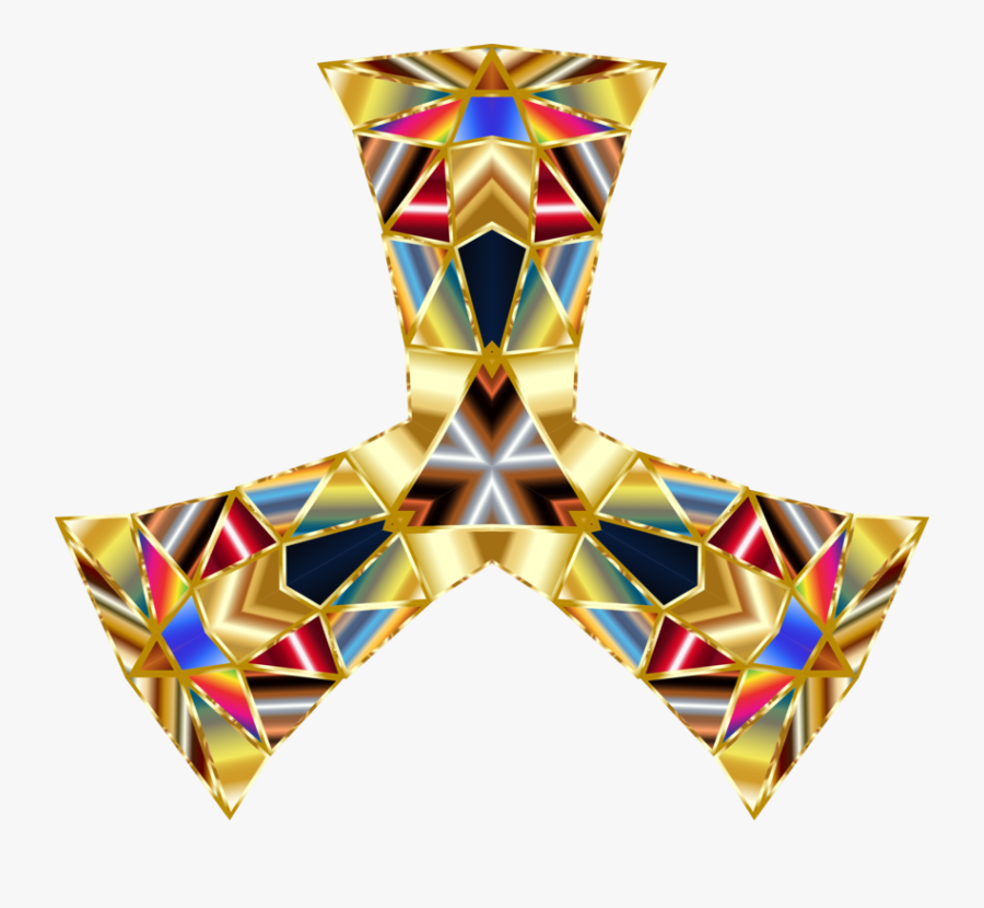 Triangle,symmetry,link - Clip Art, Transparent Clipart