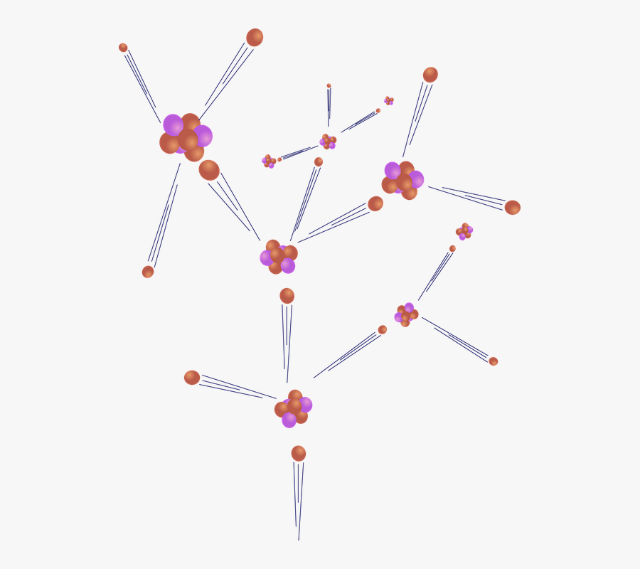 Nuclear Fission, Fission, Nuclear, Physics, Atoms - Nuclear Chain Reaction Png, Transparent Clipart