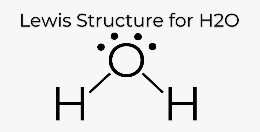 H2o Lewis Structure, Transparent Clipart