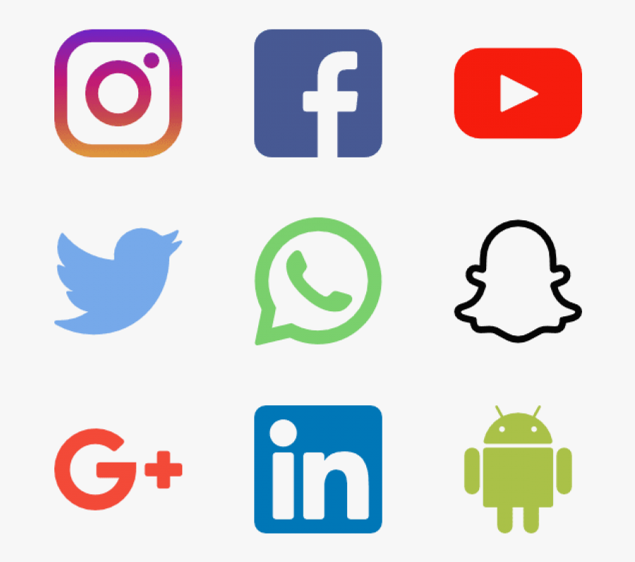 Networking Icons Png - Png Format Social Media Icons Png, Transparent Clipart