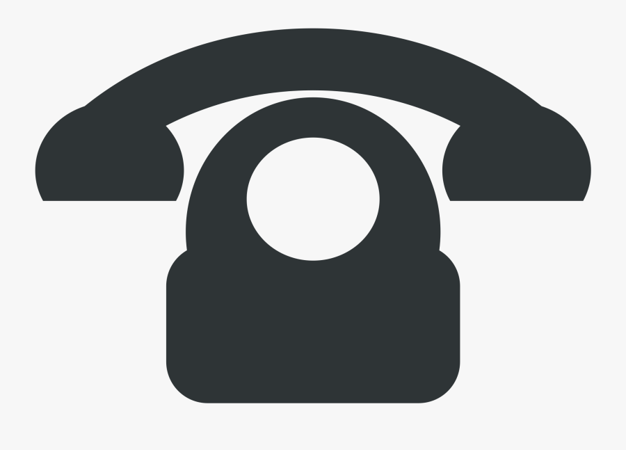 Phone Icon Flat - Clip Art Telephone Logo, Transparent Clipart