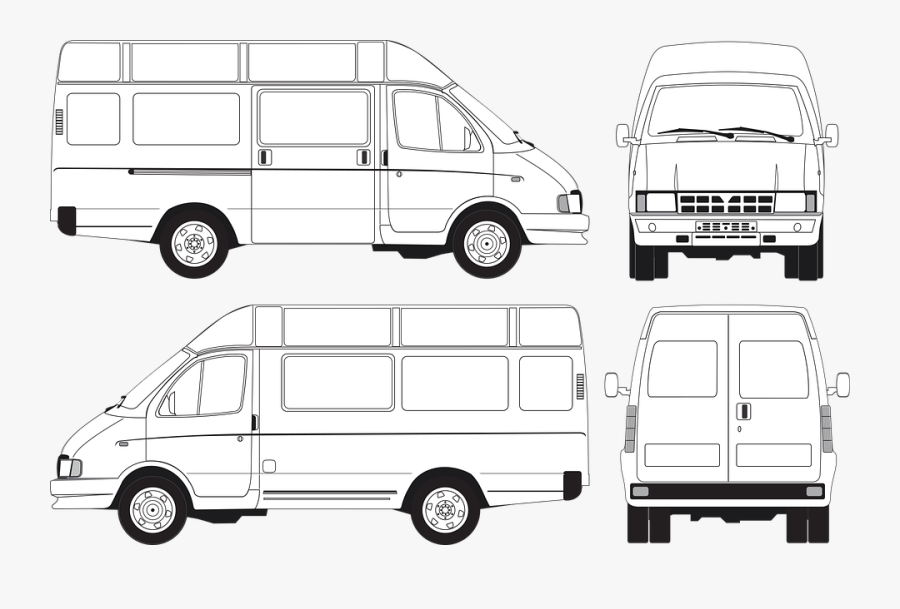 Minibus, Transparent Clipart