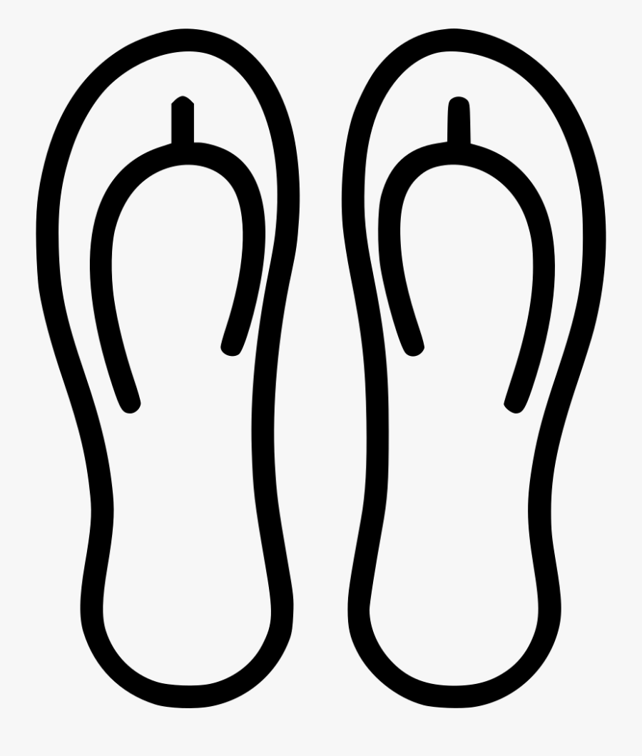 Transparent Flip Flop Clipart Black And White - Icon Liburan Png Transparan, Transparent Clipart