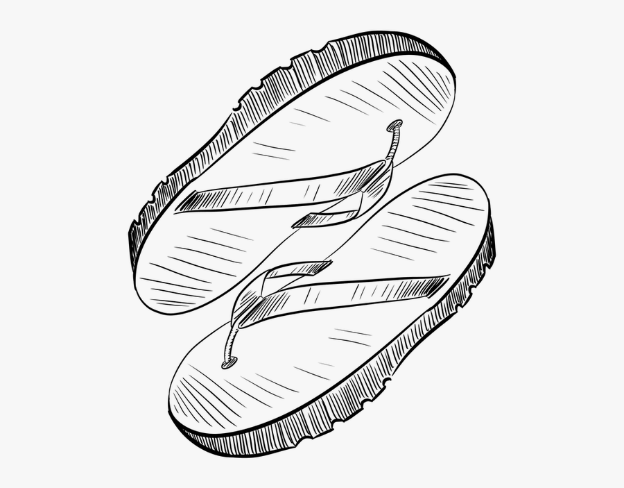 Flip Flops, Flip-flop, Sandal, Footwear, Flipflop - Sepatu Dan Sandal Animasi, Transparent Clipart